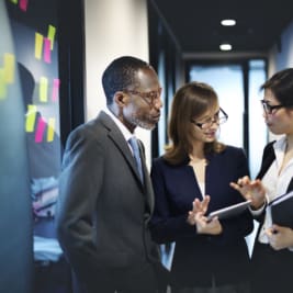 Diverse corporate teammates