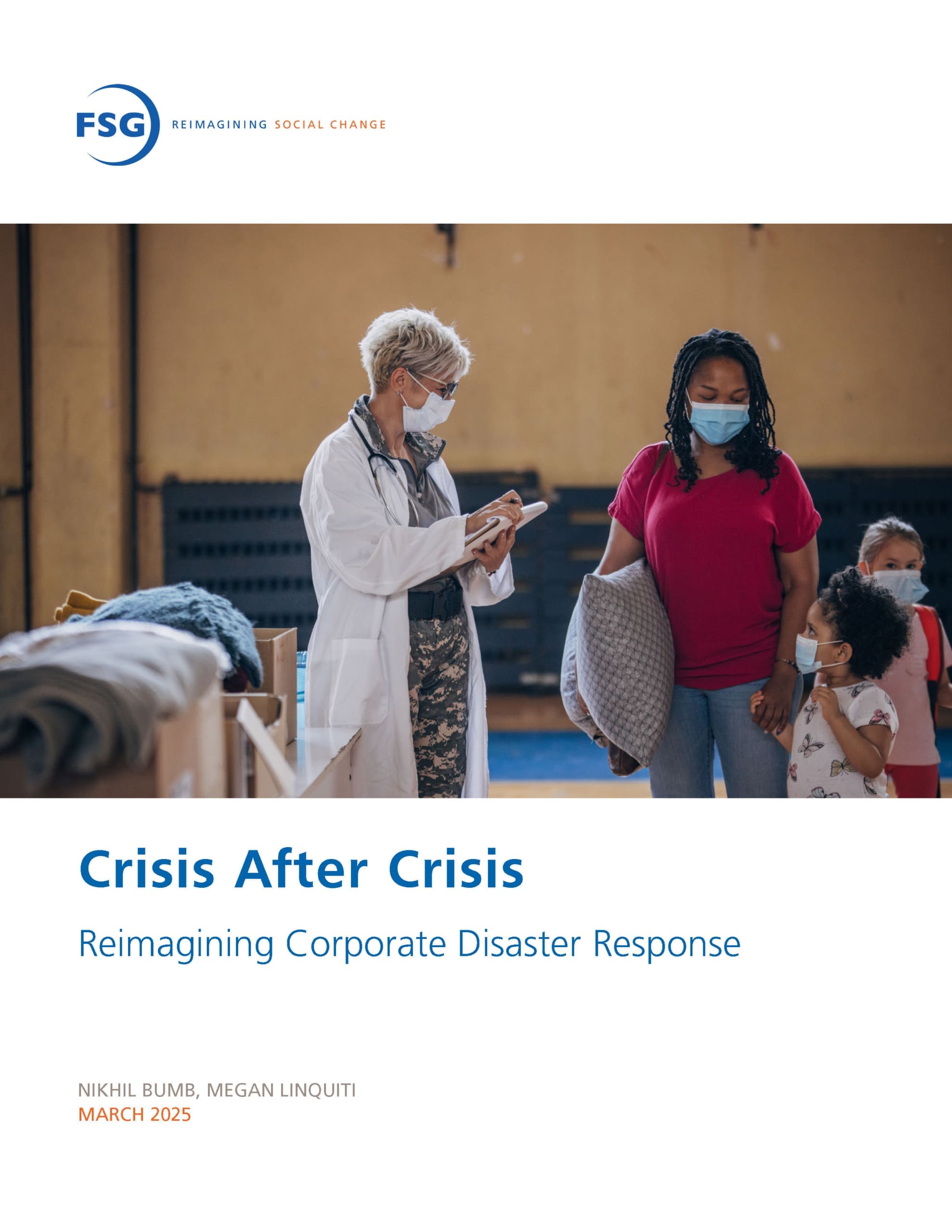 Front page of report